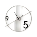 Horloge murale design moderne minimaliste 65x60cm en métal Rondo Promotion
