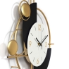 Horloge murale moderne 46x77cm métal doré design géométrique Sfera Offre