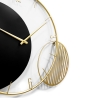 Horloge murale 75x68cm design moderne géométrique noir et or Celo Remises