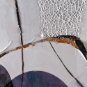 Tableau abstrait moderne sur toile 100x100cm décorations en relief Zorya Offre