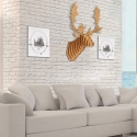 Décoration murale tête de renne puzzle 3D en bois MDF Fira Réductions