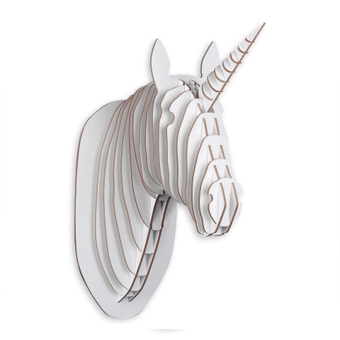 Tête de licorne puzzle 3D décoration murale en bois MDF Nyoma Promotion
