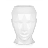 Vase décoratif design visage féminin en résine laquée Ruzid-L Réductions
