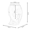Vase décoratif design visage féminin en résine laquée Ruzid-L Catalogue