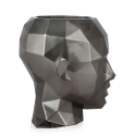 Vase design en fibre de verre effet métal visage féminin Ruzid-M Offre