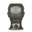Vase design en fibre de verre effet métal visage féminin Ruzid-M Remises