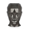 Vase design en fibre de verre effet métal visage féminin Ruzid-M Réductions