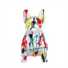 Sculpture pop art bouledogue français statue en résine multicolore Format XL Réductions