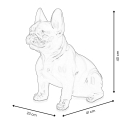 Statue Bulldog Français en Résine Dorée Design Moderne Forma-G Catalogue