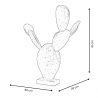 Statue moderne cactus en résine vert métallisé Roka Catalogue