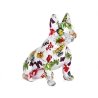 Statue bulldog français en résine multicolore style pop art Forma-PA Offre