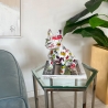 Statue bulldog français en résine multicolore style pop art Forma-PA Vente