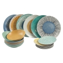 Service de vaisselle 18 pièces en porcelaine et grès pour 6 personnes Marea Vente