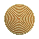 Lot de 6 sets de table ronds en paille tressée Ø38cm Spiral Color Remises