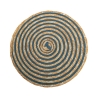 Lot de 6 sets de table ronds en paille tressée Ø38cm Spiral Color Choix