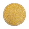 Lot de 6 sets de table ronds en paille tressée Ø38cm Spiral Color Caractéristiques