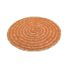 Lot de 6 sets de table ronds en paille tressée Ø38cm Spiral Color Dimensions