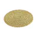 Lot de 6 sets de table ronds en paille tressée Ø38cm Spiral Color Prix