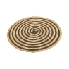 Lot de 6 sets de table ronds en paille tressée Ø38cm Spiral Color Achat