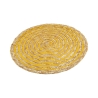 Lot de 6 sets de table ronds en paille tressée Ø38cm Spiral Color 
