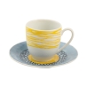 Ensemble de 6 tasses à café en porcelaine avec soucoupe 90ml Marea C Offre