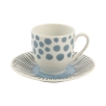 Ensemble de 6 tasses à café en porcelaine avec soucoupe 90ml Marea C Remises