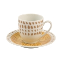 Ensemble de 6 tasses à café en porcelaine avec soucoupe 90ml Marea C Réductions