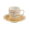 Ensemble de 6 tasses à café en porcelaine avec soucoupe 90ml Marea C Réductions