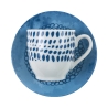 Ensemble de 6 tasses à café en porcelaine avec soucoupe 90ml Marea C 
