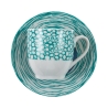 Ensemble de 6 tasses à café en porcelaine avec soucoupe 90ml Marea C 