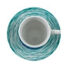 Ensemble de 6 tasses à café en porcelaine avec soucoupe 90ml Marea C 