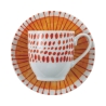 Ensemble de 6 tasses à café en porcelaine avec soucoupe 90ml Marea C 