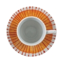 Ensemble de 6 tasses à café en porcelaine avec soucoupe 90ml Marea C 