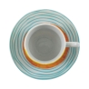 Ensemble de 6 tasses à café en porcelaine avec soucoupe 90ml Marea C 