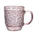 Ensemble de 6 tasses à café en verre coloré 90 ml Geometrie C Caractéristiques
