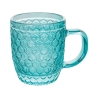 Ensemble de 6 tasses à café en verre coloré 90 ml Geometrie C Dimensions
