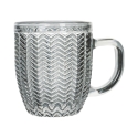 Ensemble de 6 tasses à café en verre coloré 90 ml Geometrie C 