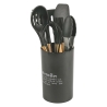 Porte-ustensiles noir avec inscription 8 pièces Victionary C Offre
