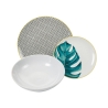 Service de vaisselle 18 pièces en porcelaine et grès pour 6 personnes Urban Jungle Offre