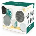 Service de vaisselle 18 pièces en porcelaine et grès pour 6 personnes Urban Jungle 