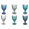 Ensemble de 6 verres 265ml en verre décor arabesque Syrah Offre