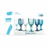 Ensemble de 6 verres 265ml en verre décor arabesque Syrah 