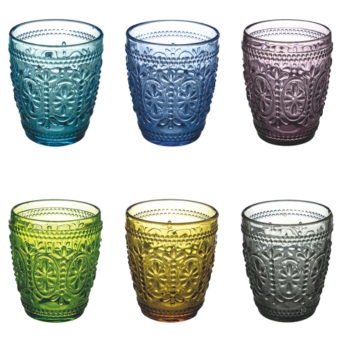 Ensemble de 6 verres à eau 300 ml avec relief Koralight Promotion