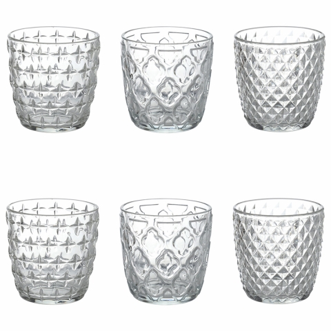 Ensemble de 6 verres à eau transparents en verre 325ml Diversity Promotion