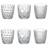 Ensemble de 6 verres à eau transparents en verre 325ml Diversity Promotion
