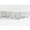 Ensemble de 6 verres à eau transparents en verre 325ml Diversity Réductions