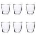 Ensemble de 6 verres à eau transparents en verre soufflé 300 ml Cancun Promotion