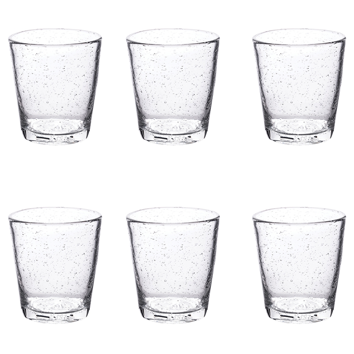 Ensemble de 6 verres à eau transparents en verre soufflé 300 ml Cancun Promotion Ensemble de 6 verres à eau transparents en verre soufflé 300 ml Cancun Promotion