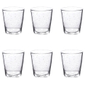 Ensemble de 6 verres à eau transparents en verre soufflé 300 ml Cancun Promotion