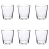 Ensemble de 6 verres à eau transparents en verre soufflé 300 ml Cancun Promotion